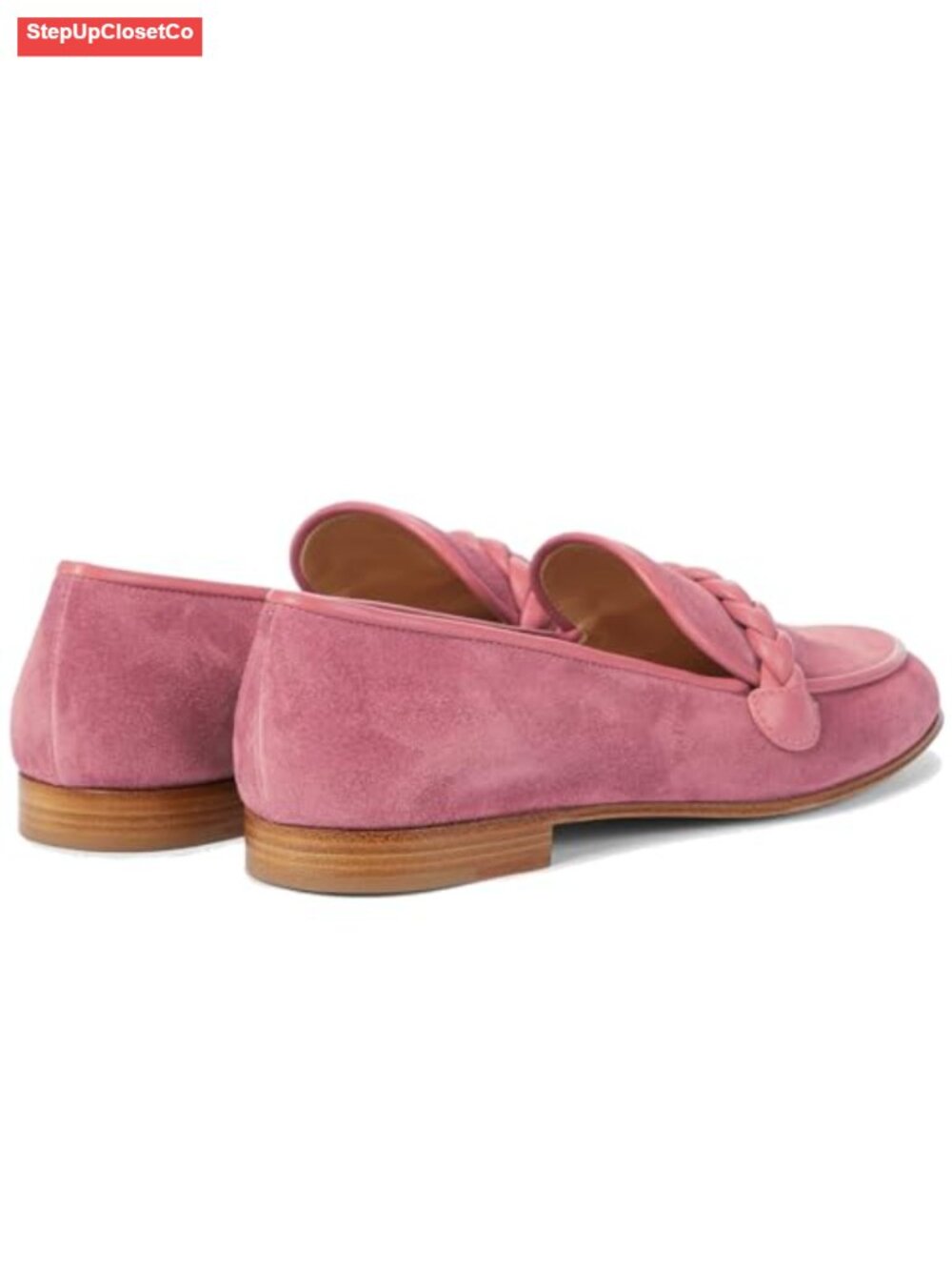 Women Suede Loafer Flats Slip-On Square Toe - Picture 6 of 6